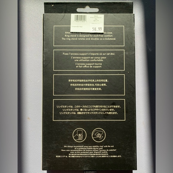 Kate Spade iPhone 14 Ring Stand and Flexible Case Blazer Blue - Picture 2 of 4